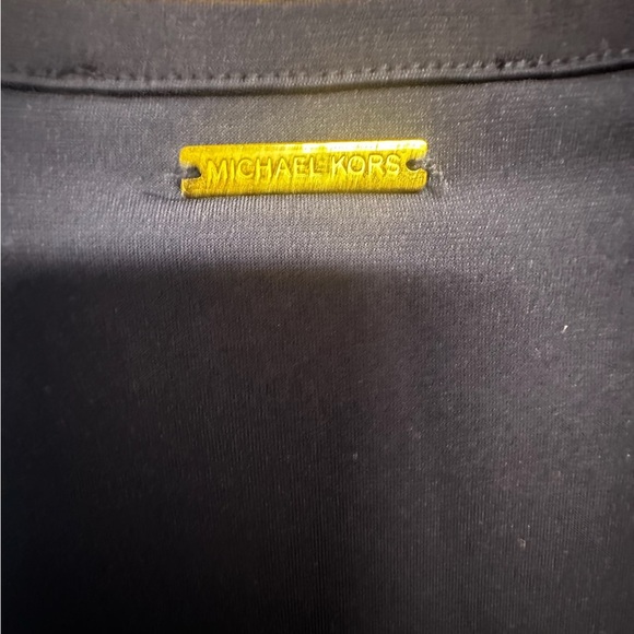 Michael Kors Navy Blue Dress with Geometric Trim - Picture 8 of 8